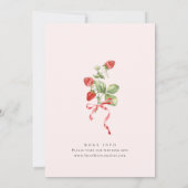 Invitation Fête des mariées à l'aquarelle tendance Meadow Str (Dos)