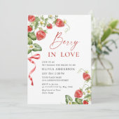 Invitation Fête des mariées à l'aquarelle tendance Meadow Str (Debout devant)