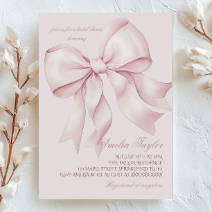 Invitation Fête des mariées à mâchoires roses