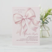 Invitation Fête des mariées à mâchoires roses (Debout devant)
