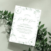 Invitation Fête des mariées à thème de la paire à main levée 