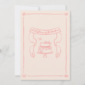 Invitation Fête des mariées à thème de papillon lunaire dessi (Devant)