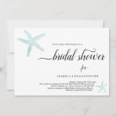 Invitation Fête des mariées à thème de plage (Devant)