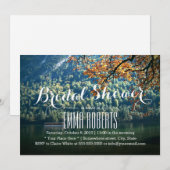 Invitation Fête des mariées à thème du lac Fall Mountain (Devant / Derrière)