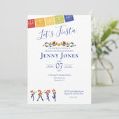 Invitation Fête des mariées à thème mexicain (Debout devant)