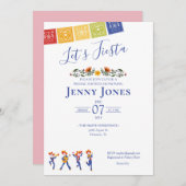 Invitation Fête des mariées à thème mexicain (Devant / Derrière)