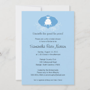 Invitation Fête des mariées à thème Prince Frog