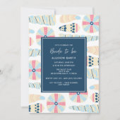 Invitation Fête des mariées à thème sur la plage (Devant)