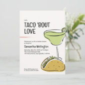 Invitation Fête des mariées à thème Taco (Debout devant)