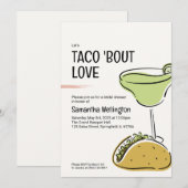 Invitation Fête des mariées à thème Taco (Devant / Derrière)