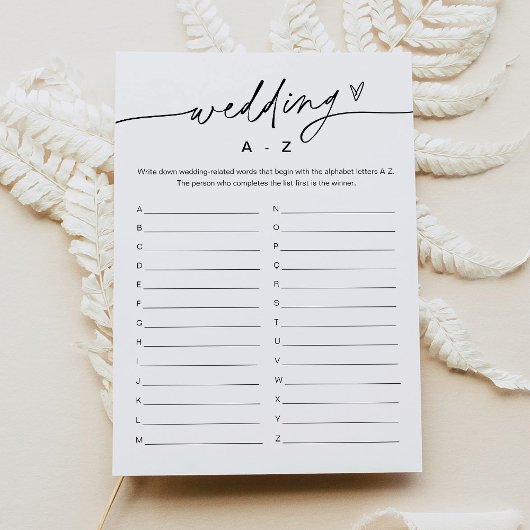 Invitation Fête des mariées A-Z Mariage EVERLEIGH