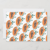 Invitation Fête des mariées Abstraite de fruits tropicaux de (Dos)