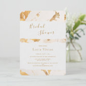 Invitation Fête des mariées Abstraite de luxe moderne (Debout devant)