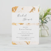 Invitation Fête des mariées Abstraite de luxe moderne (Debout devant)
