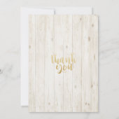 Invitation Fête des mariées Ananas Golden Couple Bois rustiqu (Dos)