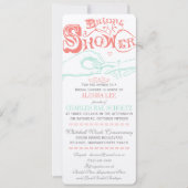 Invitation Fête des mariées Anneau de mariage romantique (Devant)