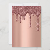 Invitation Fête des mariées Anniversaire 16ème 3D Rose Gold (Dos)