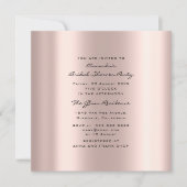 Invitation Fête des mariées Anniversaire Rose Drives Simply P (Devant)