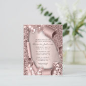 Invitation Fête des mariées Anniversaire SWEET 16ème Rose Par (Debout devant)