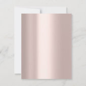 Invitation Fête des mariées Anniversaire SWEET 16ème Rose Par (Dos)