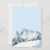 Invitation Fête des mariées Apres Ski Winter Mountain Waterco (Dos)