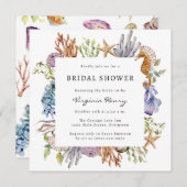 Invitation Fête des mariées aquarelle (Devant / Derrière)