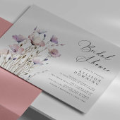 Invitation Fête des mariées aquarelle (Script élégant, blanc)