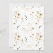 Invitation Fête des mariées Arche Fleur sauvage aquarelle (Dos)