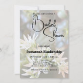 Invitation Fête des mariées Arrière - plan florale Succulente (Devant)