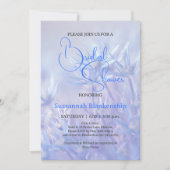 Invitation Fête des mariées Arrière - plan Pastel Blue Floral (Devant)