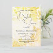 Invitation Fête des mariées Arrière - plan Pastel Floral subt (Debout devant)