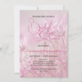 Invitation Fête des mariées Arrière - plan Pastel Pink (Devant)