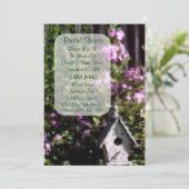 Invitation Fête des mariées Art Jardin Fleur (Debout devant)