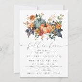 Invitation Fête des mariées automne élégante (Devant)