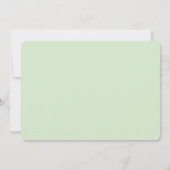 Invitation Fête des mariées aux branches d'olivier. Jardin ve (Dos)