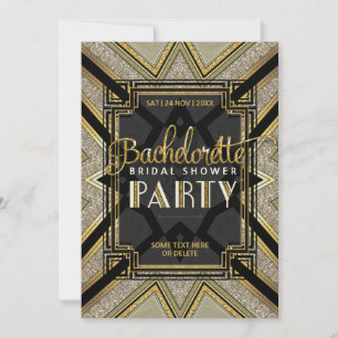 Invitation Fête des mariées Bachelorette Gatsby Girls