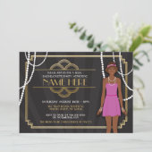 Invitation Fête des mariées Bachelorette Party 1920s Invitati (Debout devant)