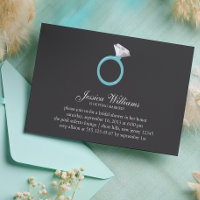 Fête des mariées Bague Diamant Bleu