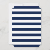 Invitation Fête des mariées | Bandes Nautiques (Dos)