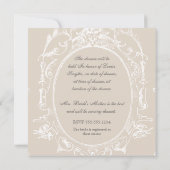 Invitation Fête des mariées baroque Peacock - Moch (Dos)