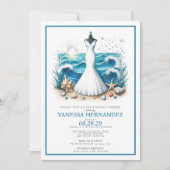 Invitation Fête des mariées Beach Bride (Devant)