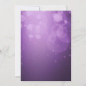 Invitation Fête des mariées Bébé's Breath Moderne violet (Dos)