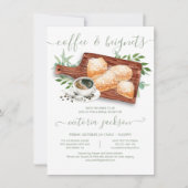 Invitation Fête des mariées Beignets & Café Board (Devant)