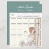 Invitation Fête des mariées - Bingo Game Card (Devant / Derrière)