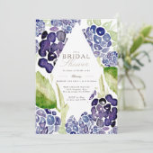 Invitation Fête des mariées Blackberry | Berry aquarelle (Debout devant)