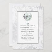 Invitation Fête des mariées blanche (Devant)