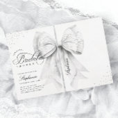 Invitation Fête des mariées blanche