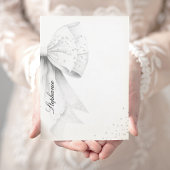 Invitation Fête des mariées blanche