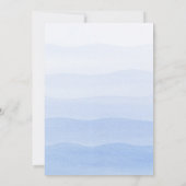 Invitation Fête des mariées bleue de teinture de trempage Omb (Dos)