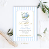 Invitation Fête des mariées Blue Hydrangea